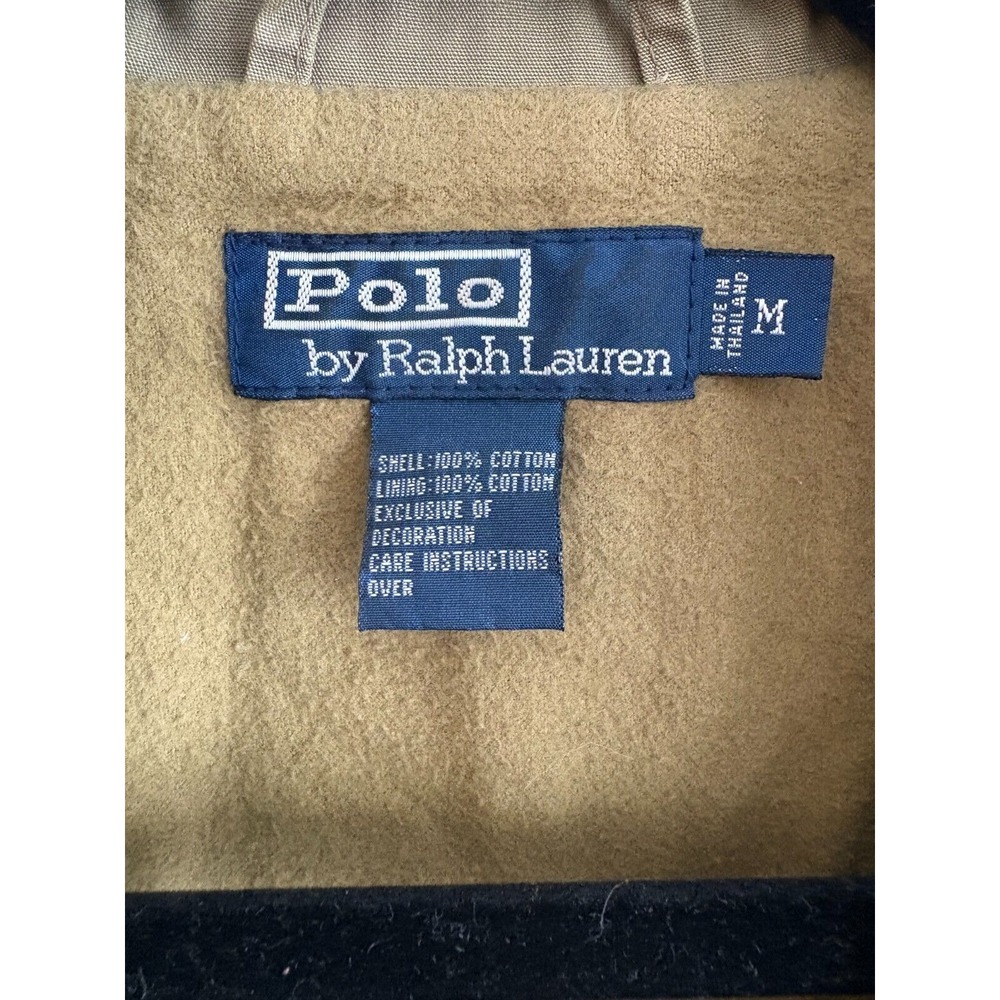 Vintage Polo Ralph Lauren Jacket Military Style Key West Embroidery Green Sz M - Picture 8 of 8